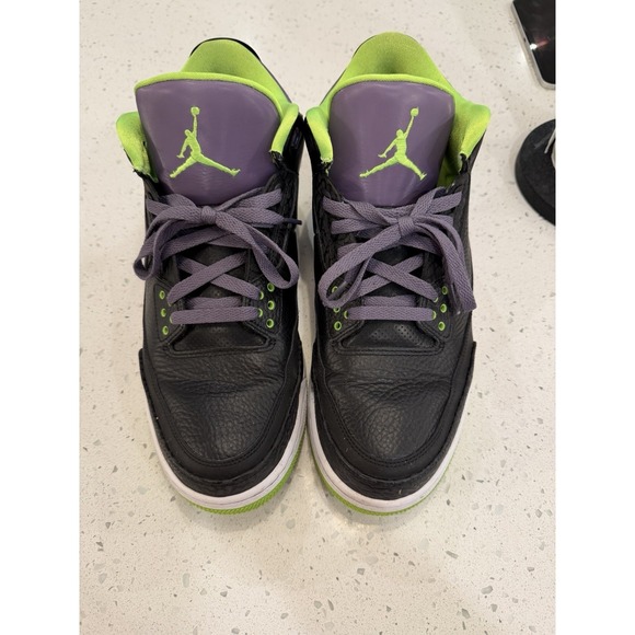 Nike Air Jordan 3 Retro Joker Men's Sz 12 EUC w/Box Missing Grn Laces 136064-018 - Picture 3 of 15